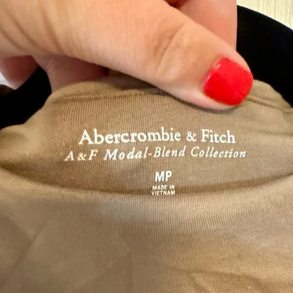 Abercrombie & Fitch | The A&F Paloma Maxi Dress, Tan Color, Modal, Size MP - NWT - Picture 9 of 12
